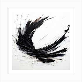 Abstract Brush Stroke Art Print