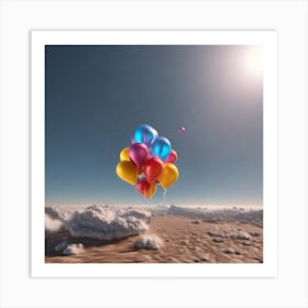 Balloons In The Sky Art Print