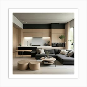 Modern Living Room 33 Art Print