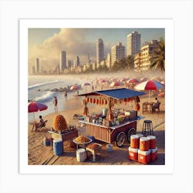 Beach Stalls Poster