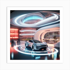 Futuristic Car Concept 1 Art Print