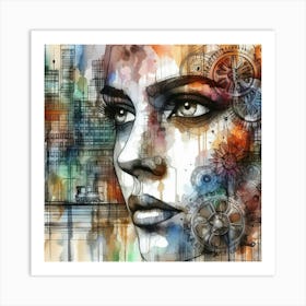 Portrait Of A Woman 76 Art Print