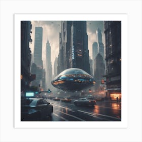 Futuristic City Art Print