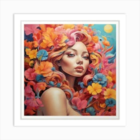 Flower Girl Print Art Print