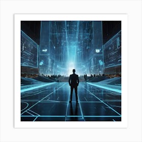 Futuristic City 8 Art Print