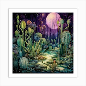 Cactus Garden Art Print