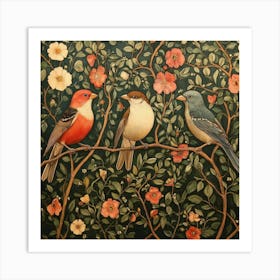 Birds On A Branch Art 20 Art Print