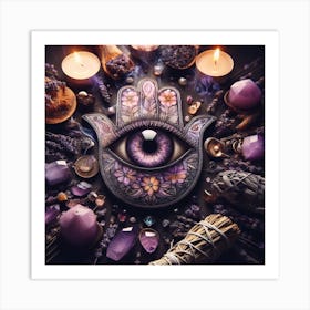 Hamsa of protection  Art Print