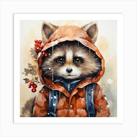 Raccoon Art Print