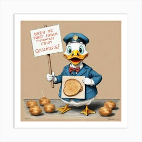 Donald Duck 3 Art Print