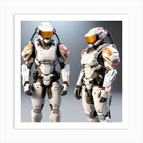 Halo 3d Model Art Print