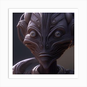 Alien Head Art Print