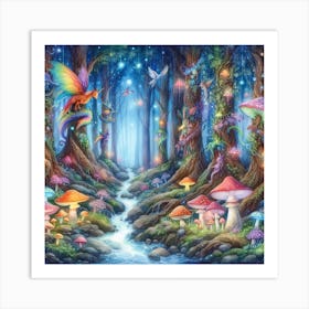 Fairy Forest 3 Art Print