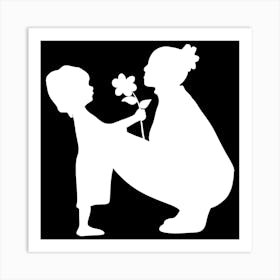 Mother And Child Happy Mother's Day 14 Art Print