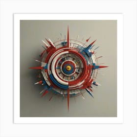 Russian Compass Art Print