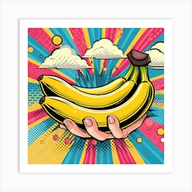 Pop Bananas Art Print