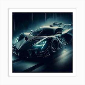 Futuristic Racing Car 63 Poster