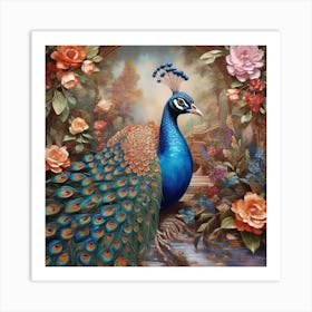 Peacock Art Print