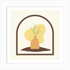 Plant In A Vase Art Print