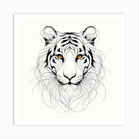Tiger Head 6 Art Print