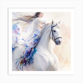 White Horse 1 Art Print