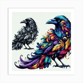 Crows 2 Art Print