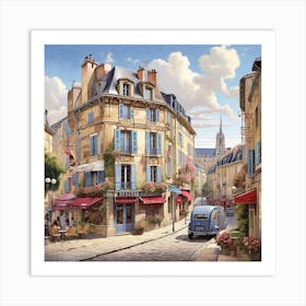 Paris Street 2 Art Print