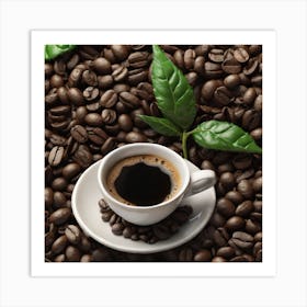 Coffee Beans Background 2 Art Print