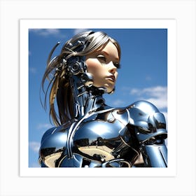 Futuristic Woman 1 Art Print