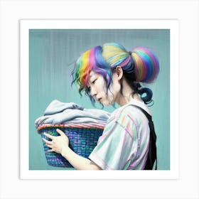 Rainbow Girl Art Print