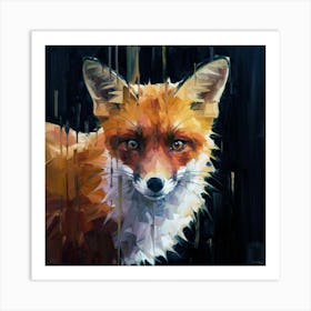 FOX ART 1 Art Print