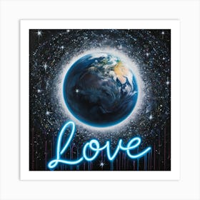 Love the planet Art Print