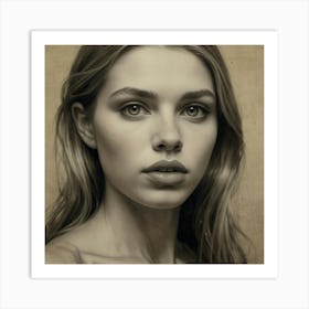 Portrait Of A Young Woman 2 Art Print