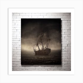 Ship In The Dark Art Print