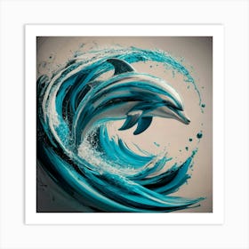 Dolphin Painting Art Print