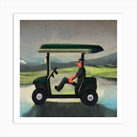 Golf Cart Art Print