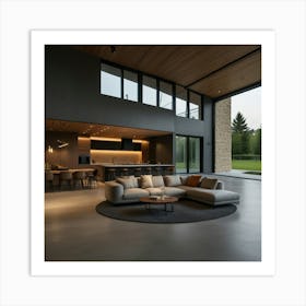 Modern Living Room Art Print