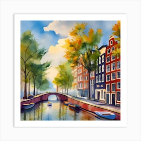 Amsterdam Canal 2 Art Print