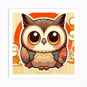 Cute Owl Art Print