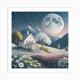 House In The Mountains Art Print