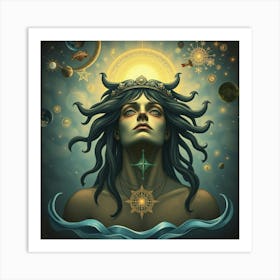 Goddess Of The Sea 1 Art Print