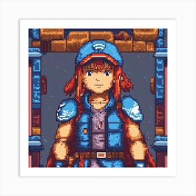 Pixel Art 8 Art Print