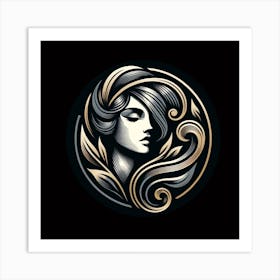 Woman'S Head Art Print