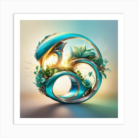 3d Art 3 Art Print