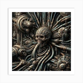 Skull Of The Machine Art Print