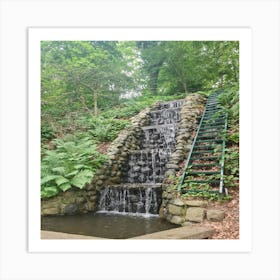 Waterfall In The Park Art Print