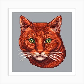 Pixel Cat 5 Art Print