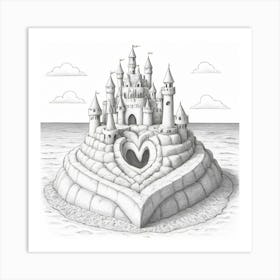 Castle In The Sand 1 Art Print