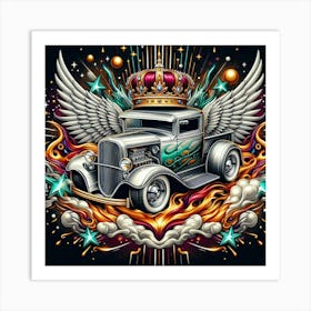 Crow Truck Art Print