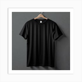 Black T - Shirt 8 Art Print